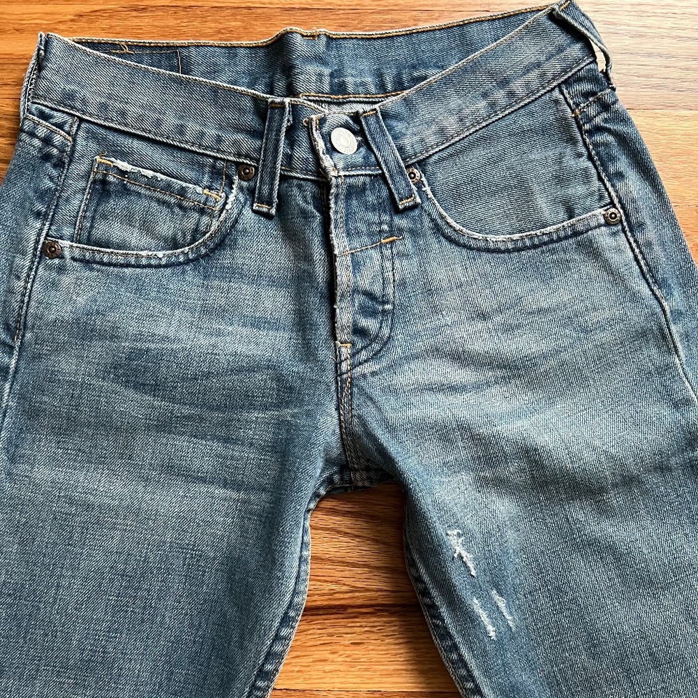 VTG Levi’s 502 buttonfly deadstock 100% cotton jeans Women  24x32 XS, NWOT USA! - Picture 13 of 14